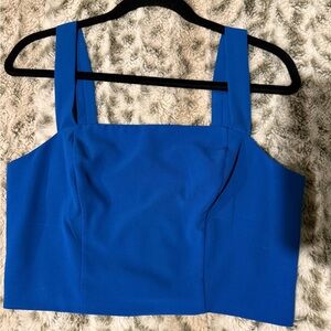 Dynamite Royal Blue Crop Top
